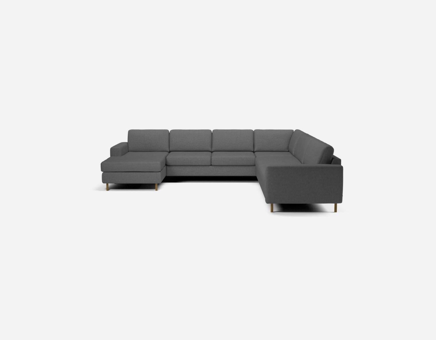 Scandinavia 6 seater Cornersofa (2 corner 3) with Chaise longue left