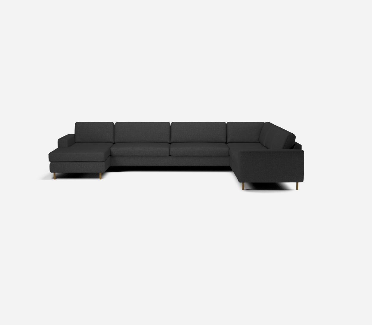 Scandinavia 6 seater Cornersofa (3 corner 2) with Chaise longue left