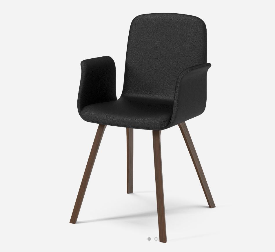 kėdė Palm upholstered dining chair riešutas oda