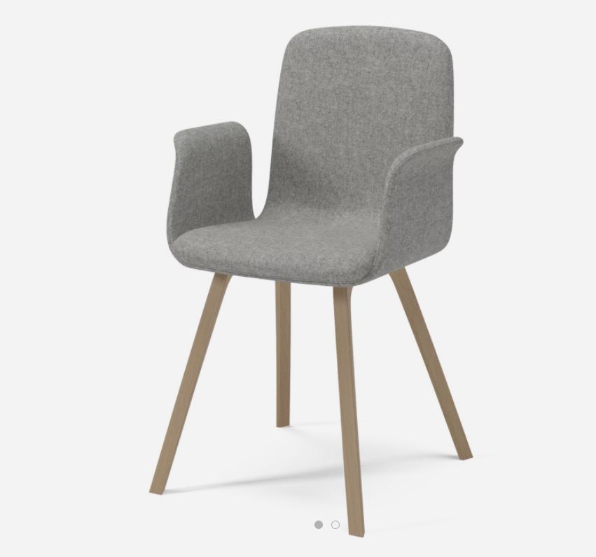 kėdė Palm upholstered dining chair with armrest