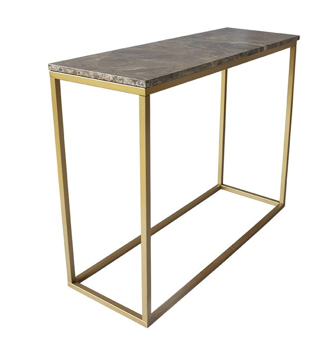 staliukas Accent Frame to console table, 100x35, faint brass colour 113002+113102