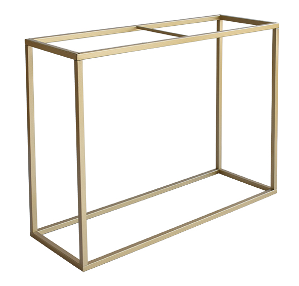 staliukas Accent Frame to console table, 100x35, faint brass colour