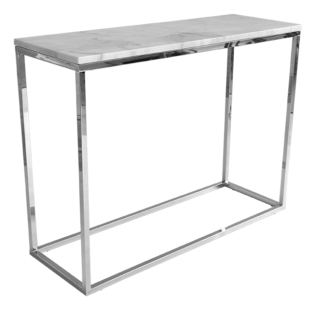 staliukas Accent Frame to console table, 100x35, shiny chrome 113100+113005