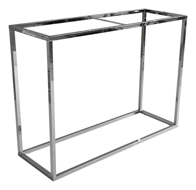 staliukas Accent Frame to console table, 100x35, shiny chrome