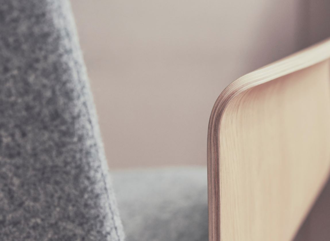 fotelis palm detalė