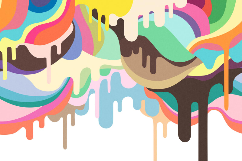 Tapetai Rebelwalls, Dripping Ice Cream