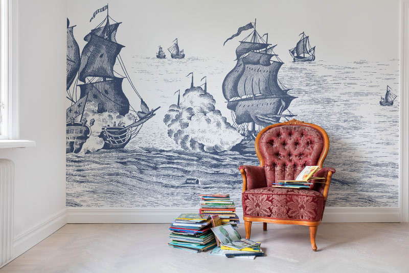 Tapetai Rebelwalls, High Seas, Henderson Blue, R14503