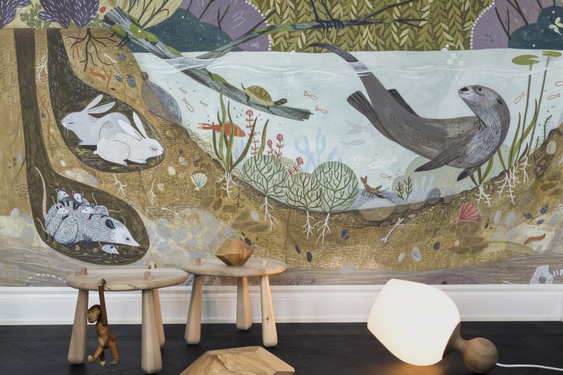 Tapetai Rebelwalls, Wild Willows, R14451 interjere