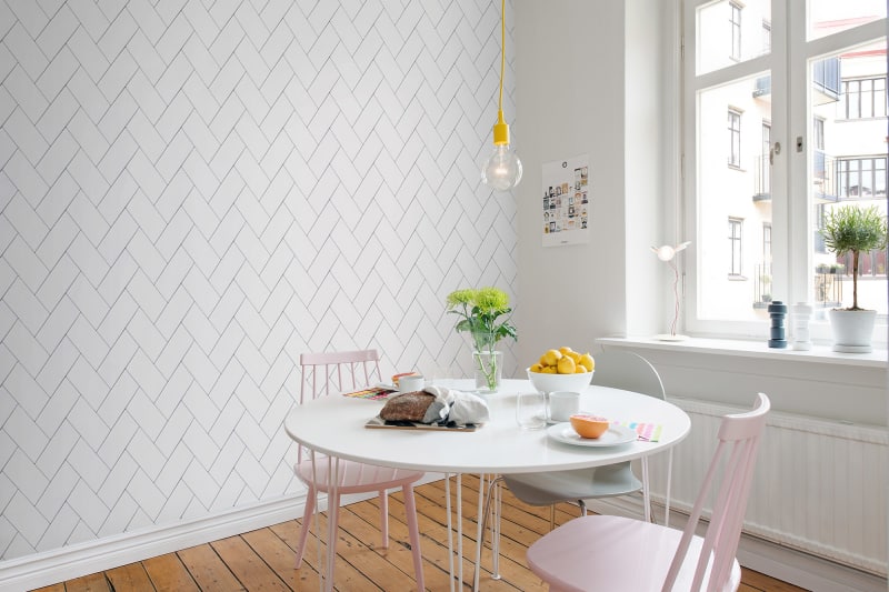 Tapetai Rebelwalls, home, Fishbone Tiles R14781