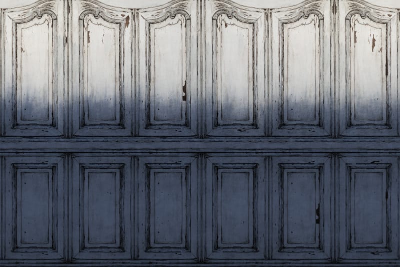 Tapetai rebelwalls, palette, Parisian Panels, Dip Dye Blue, R15602