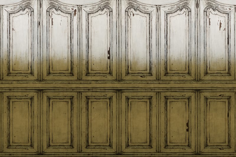 Tapetai rebelwalls, palette, Parisian Panels, Dip Dye Yellow, R15603