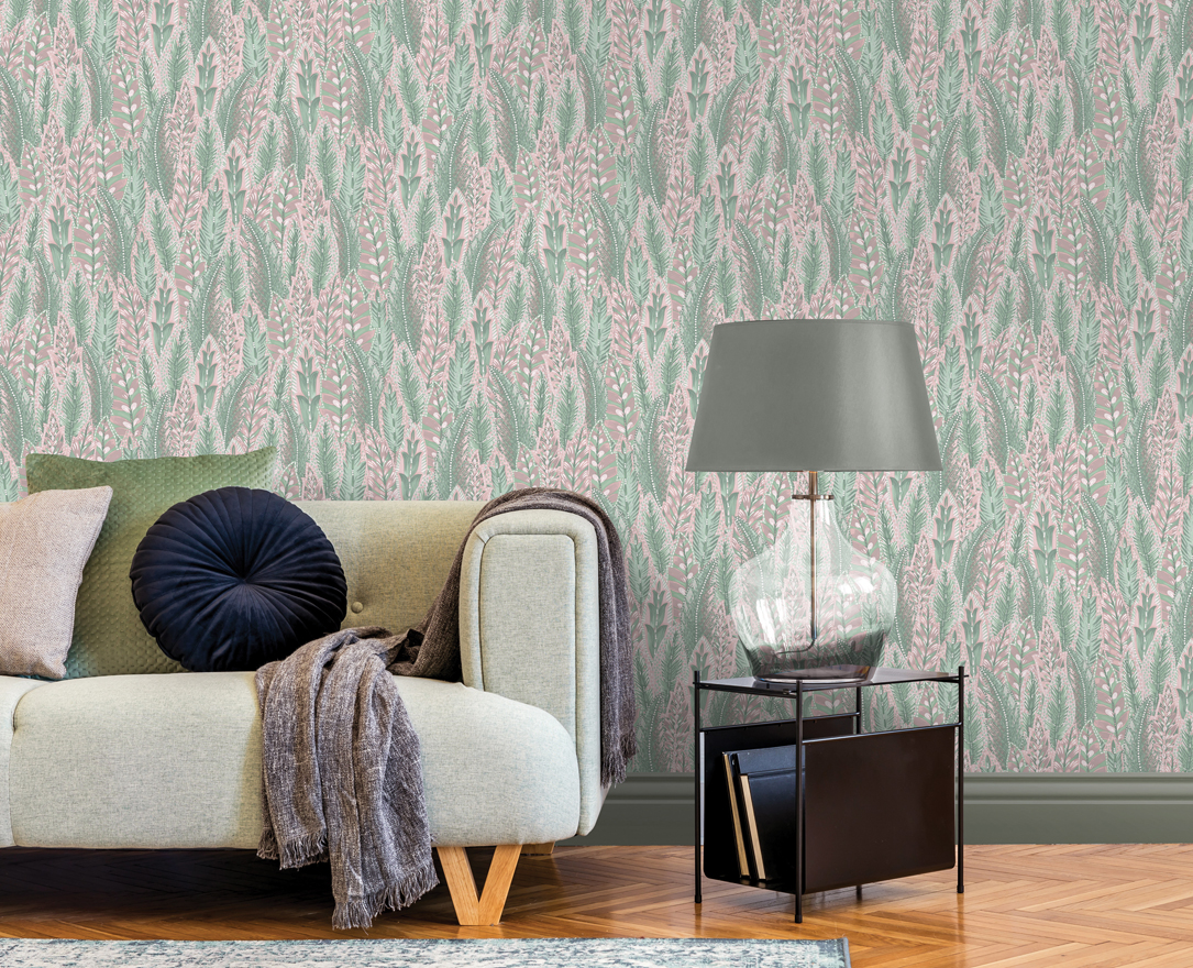 TAPETAI, AMAZONIA, AMHERST, CORAL PINK, 91301 SIENA