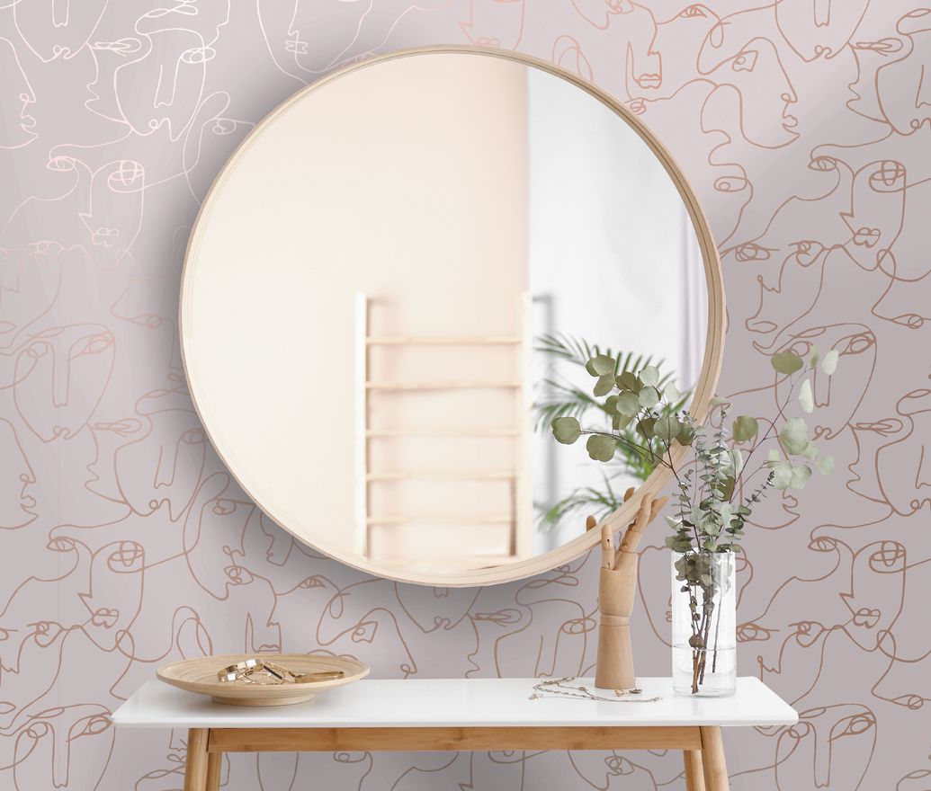 TAPETAI, AMAZONIA, LINEAR VISAGE, PINK, 91274 SIENA 2